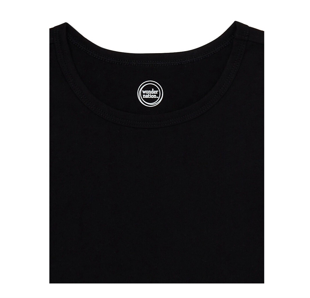 Wonder Nation Boys Kid Tough Solid Tank Top Black Size XS (4