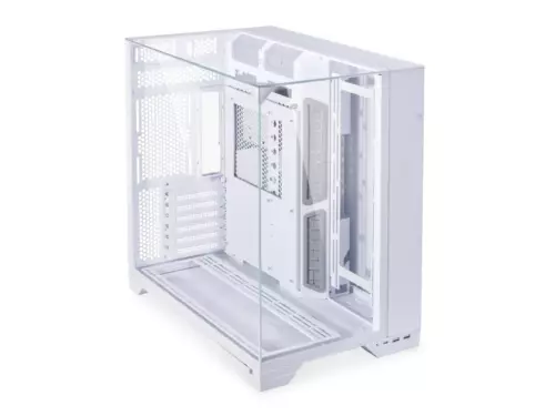 LIAN LI O11 Vision ATX Mid Tower Computer PC Case - White Aluminum, Steel, Glass