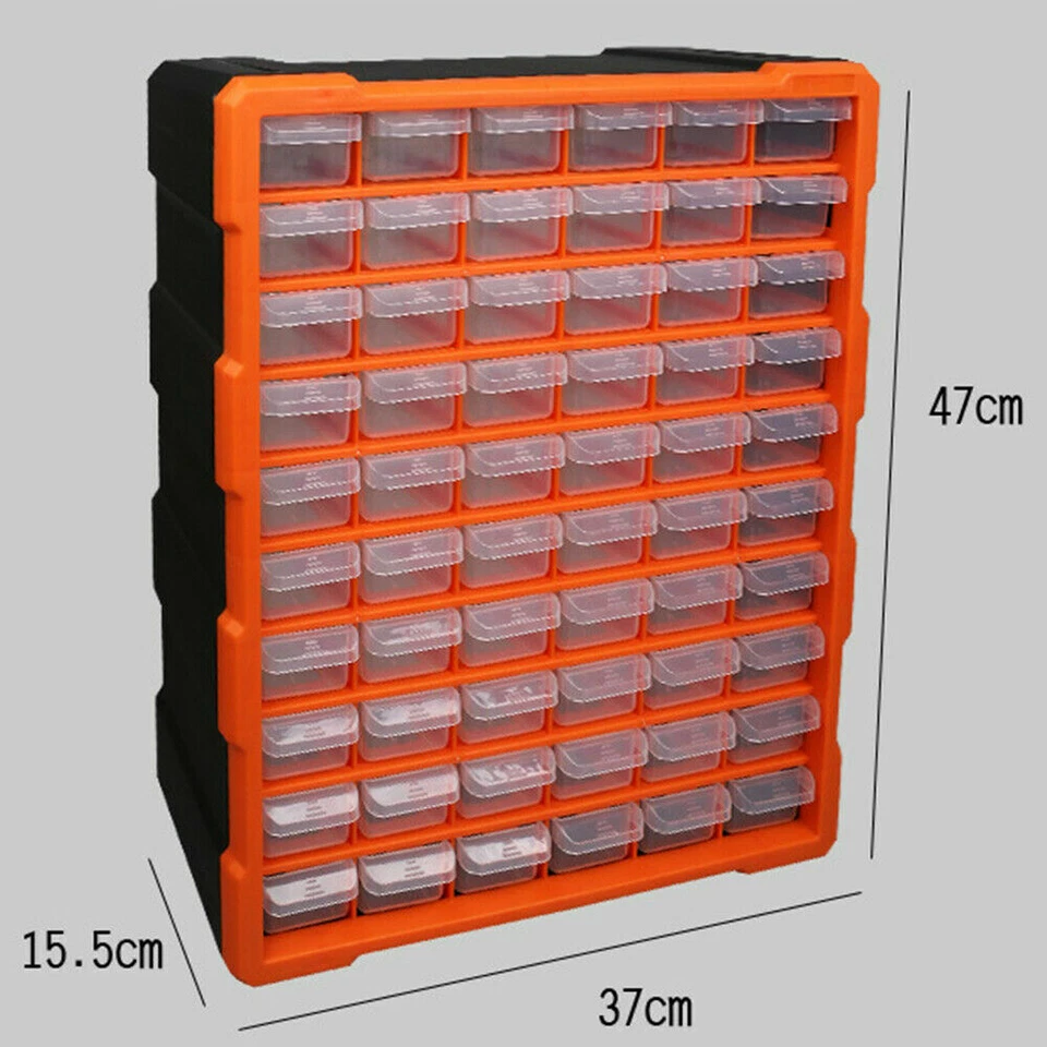 Kleinteilemagazin mit 60 Schubladen Sortimentskasten Sortierbox Organizer NEU - Bild 4 von 4
