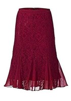 Spitzen Rock Von Ashley Brooke - Rot Gr. 34 Neu
