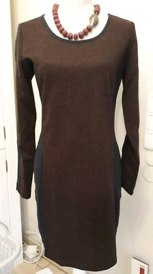 Braunes Kleid Langarm Herbst AJC Gr. 40 NEU