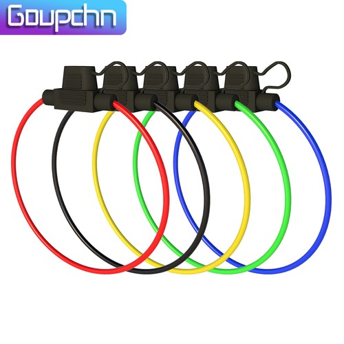 5Pack 13AWG Inline Fuse Holder Five Colors Waterproof Pigtail Blade Fuse Relay - Picture 8 of 9