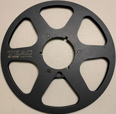 TEAC 10'' RE1003B Metal Reel, Six Window Black, New Box + Bag