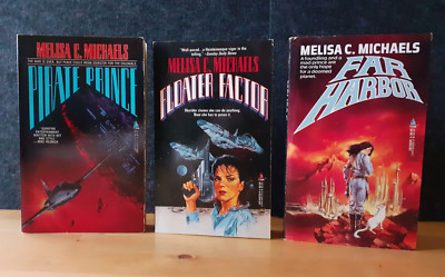3x MELISA C. MICHAELS - Floater Factor, Pirate Prince, Far Harbour * TOR Books