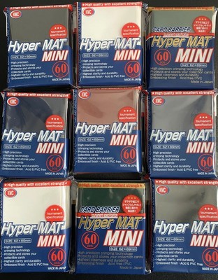 KMC 60 Hyper MAT MINI Japanese Card Sleeves 62x89mm Yu-Gi-Oh! Cardfight!! Colors