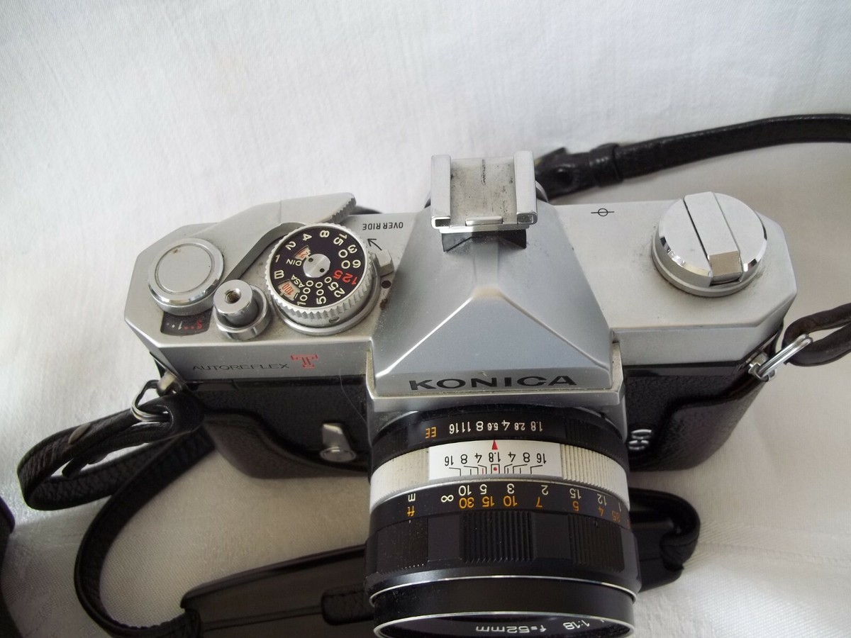 Konica Autoreflex T Camera with Konica Hexanon 52mm F 1.8 Lens W
