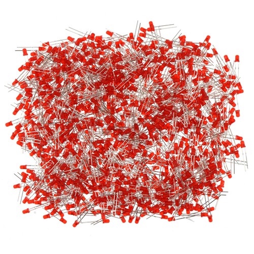 LED rojos difusos de 3 mm, paquete de 1000 - Imagen 3 de 12