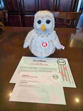 Steiff Roly Poly Weighted Owl Plush 006944