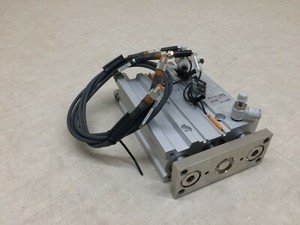 SMC MGPM32-100Z 2B1-82A Pneumatic Guide Cylinder with 2 IFM Mk5328 Sensors
