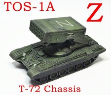 War Wings 1/72 Russian TOS-1A MULTIPLE ROCKET LAUNCHER "Z" T-72 Chassis Finished