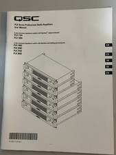 QSC PLX Series Professional Audio Amplifiers User Manual