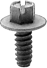 Slotted Hex Washer Head License Plate Screws 14 X 58 Black E-coat 50 Pcs