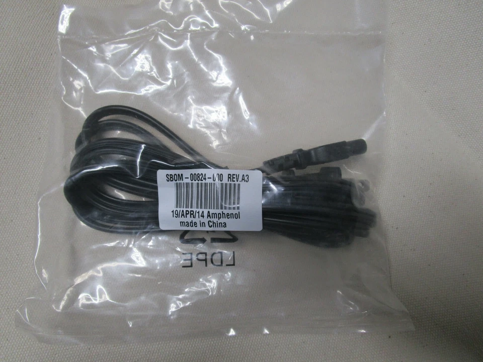 6Ft 2 Prong Non-Polarized Figure 8 Power Cord Cable Vizio Sharp Sanyo Emerson TV - Image 2 of 4