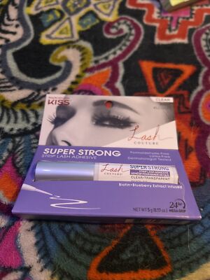 Kiss Lash Couture Adhesive Strip Lash CLEAR 67778 KLCGL01 - SUPER STRONG