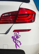 Purple Awareness Butterfly vinyl decal Laptop car sticker Fibromyalgia Warrior