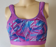 R Sport Bra Active High Impact Comfort Choice Berry Gel Shoulder Straps Wirefree