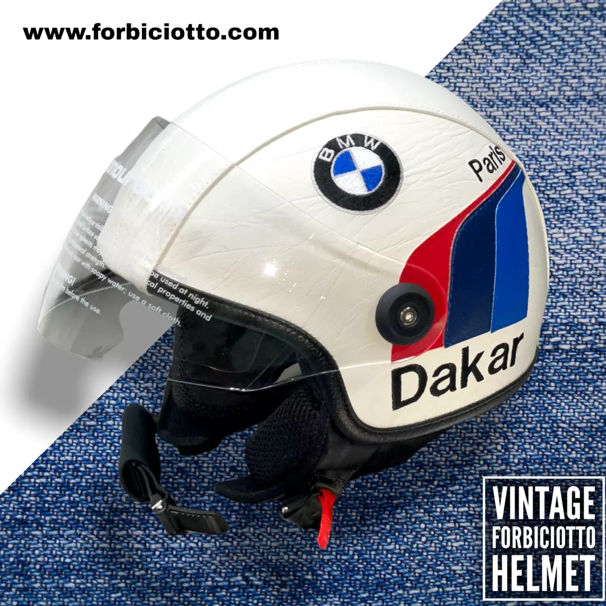 Casco in pelle vintage Visiera Bmw Paris Dakar r80gs Ninet urban GS R Nine T