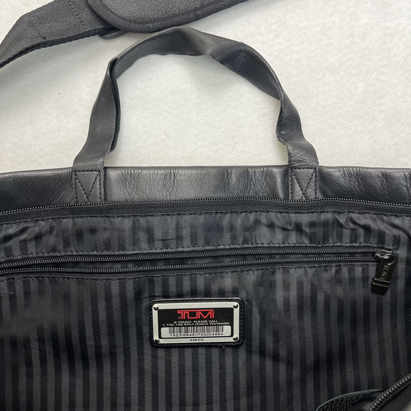 TUMI Tote Bag Ballistic Nylon Leather Shoulder Travel… Gem