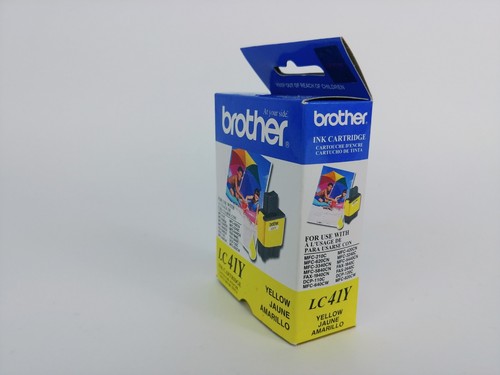 Nuevo con caja bolsa sellada genuino fabricante de equipos originales Brother LC41Y amarillo inyección de tinta MFC-210C enero 08 - Imagen 2 de 8