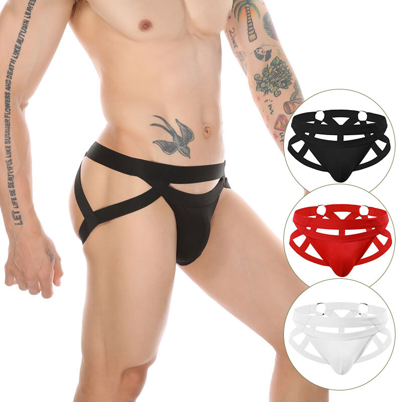 Sexy Men's Jockstrap G-String Panties Knickers Underwear Thongs Elastic Strap US
