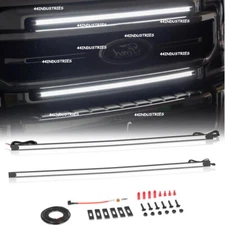 Dual 37" DRL Front Grille LED Grille Kit for 2017-2022 Ford F-250 Super Duty 12V