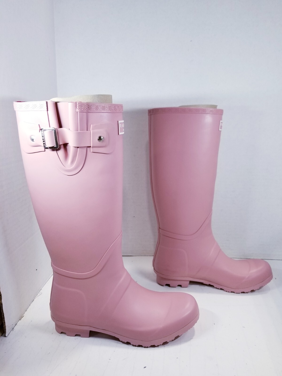 Radley Alba Low Wellington Boots, Matte Black, 8