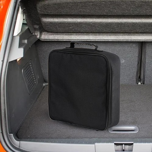 Sac De Rangement Pour Câbles De Démarrage - Tissu Oxford Imperméable, Poignée, 36x36x10cm, Pour Coffre De Voiture