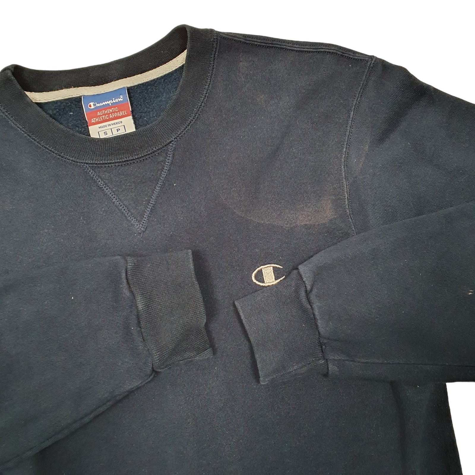 CHAMPION Crewneck Cotton Jumper Sweatshirt Mens S image 4