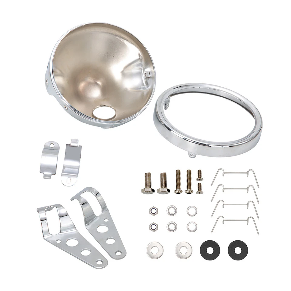 Cubo de carcasa de faro LED DRL de 7" para Honda Shadow Sabre 1100 VT1100C2 Foto 2 de 4