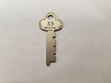 Corbin Cabinet Lock Co Key X9 trunk Vintage key new old stock