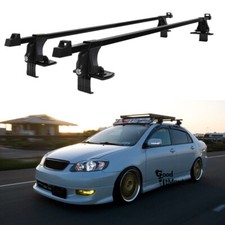 For Toyota Corolla Sedan Black 54 Top Roof Rack Cross Bar Luggage Carrier Lock