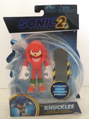 JAKKS Pacific Sonic the Hedgehog 2 4'' Action Figure KNUCKLES With Snow Rider