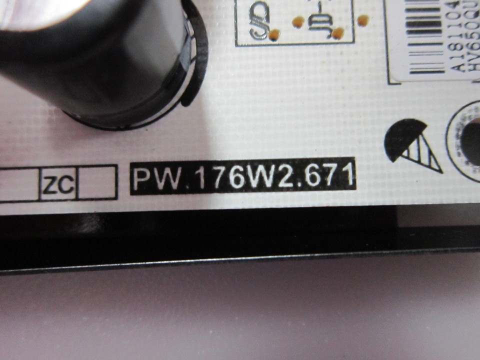 Scheda Alimentazione Per TV VIZIO D65X-G4 - Modello PW.176W2.671, HV650QUB-N90 (usata Funzionante)