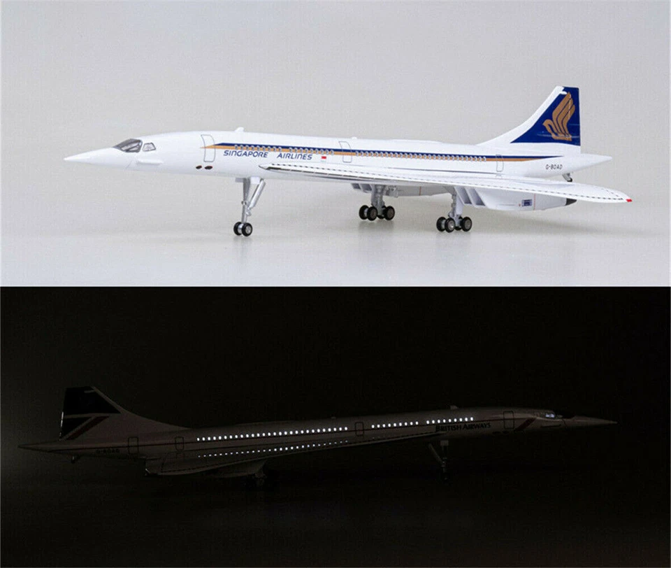 1/125 50cm Singapore Concorde Passenger Plane Voice Lamp Collection Gift - Image 4 of 4