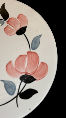 Vintage Blue Ridge SOUTHERN POTTERIES Atlanta Peach Blossom Dinner Plate - Picture 3 of 6
