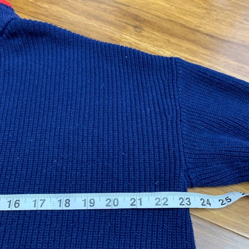 Talbots Plus Size Mock Neck Sweater Womens Size 1X Blue Knit Top Layered Red - Picture 6 of 7