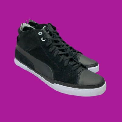 Retro Puma Street Step Mid Top, Wildleder mit Lederakzent Formstreifen, UK 10,5 / EU 45