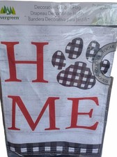 Garden Flag Home Paw 12x18 Inch Double Sided Yard Flag
