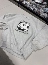 Vintage The Disney Store Los Angeles Mickey Mouse Sweatshirt Gray Made in USA XL