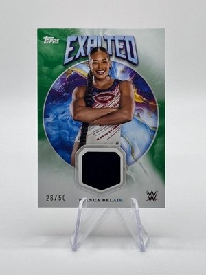 2025 Topps Exalted Bianca Belair Relics Green /50 MEM #ER-BBR