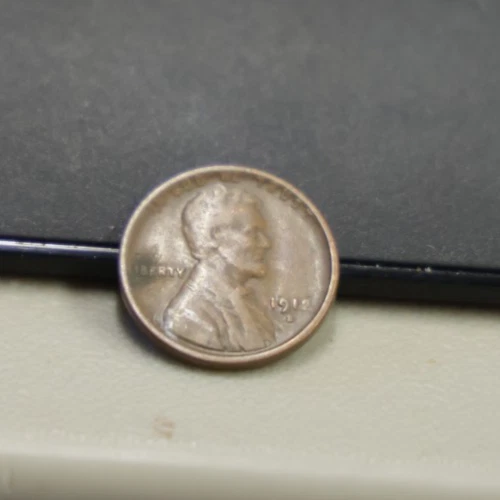 1912 S US Lincoln Cent 1c Fine Semi Key