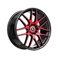 1 X Spec-1 Sp-65 Gloss Black Red Machined 17x8 5x1055x114.3 73.1 Hub 42