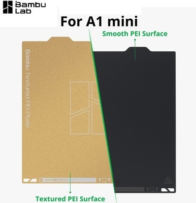 NEW Bambu Lab A1 Mini Dual Texture PEI 3D Print Build Plate Authentic - FAP012