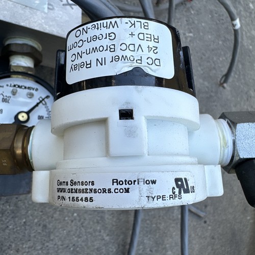 GEMS SENSORS RFS, 155485 Liquid Flow Switch,Rotor,SPDT,35mA/95mA 1AMB3