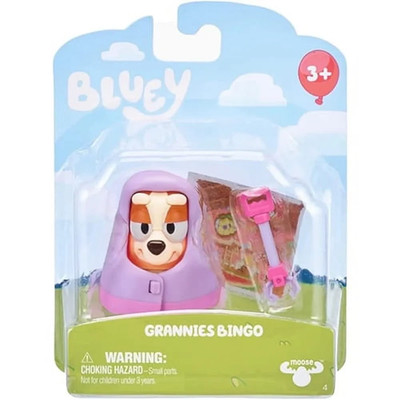 Bluey Grannies Bingo Figur 6 cm Moose Toys Story Starters Granny Outfit NEU