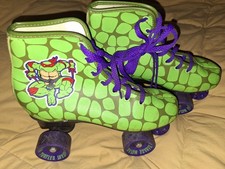 Vintage 1990 TMNT Teenage Mutant Ninja Turtles Children Size 4 ROLLER SKATES