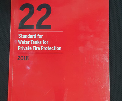 NFPA 22 Standard for Water Tanks for Private Fire Protection 2018 New Stock