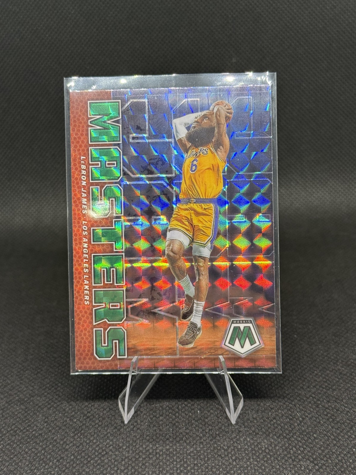 2022-23 Panini Mosaic - Jam Masters LeBron James #1 Green Mosaic Prizm