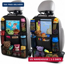 ULEEKA Car Backseat Organizer with 10" Table Holder, 9 Storage Pockets Seat Back