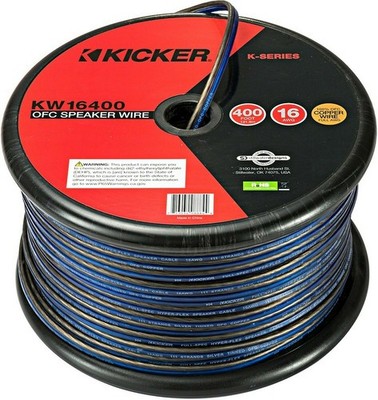 Kicker 46KW16400 Car Audio 400 Feet Spool of 16 Gauge OFC Copper Speaker Wire
